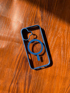 iPhone "17" Premium Clear MagSafe Case Blue