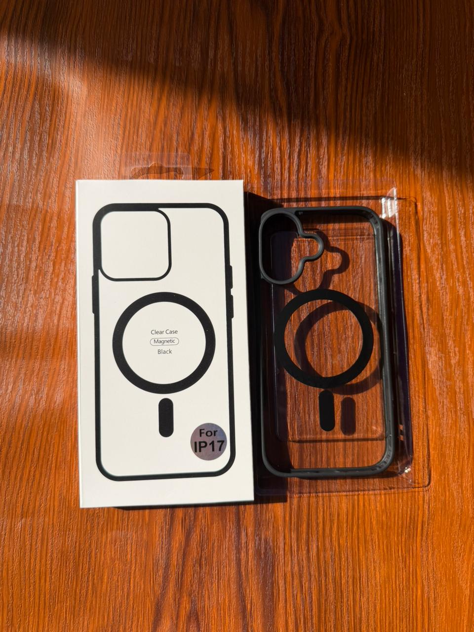 iPhone "17" Premium Clear MagSafe Case Black