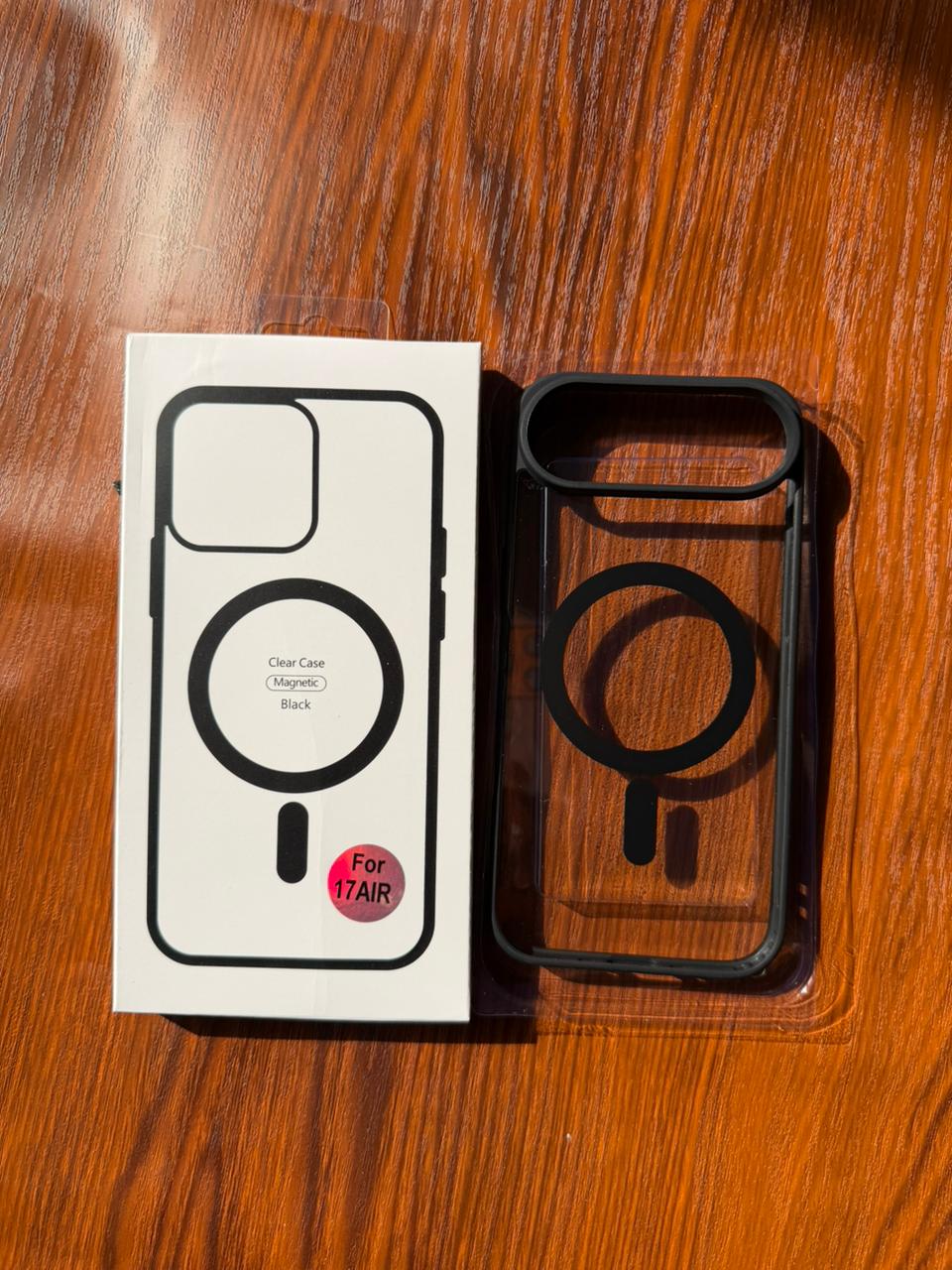 iPhone "Air" Premium Clear MagSafe Case Black