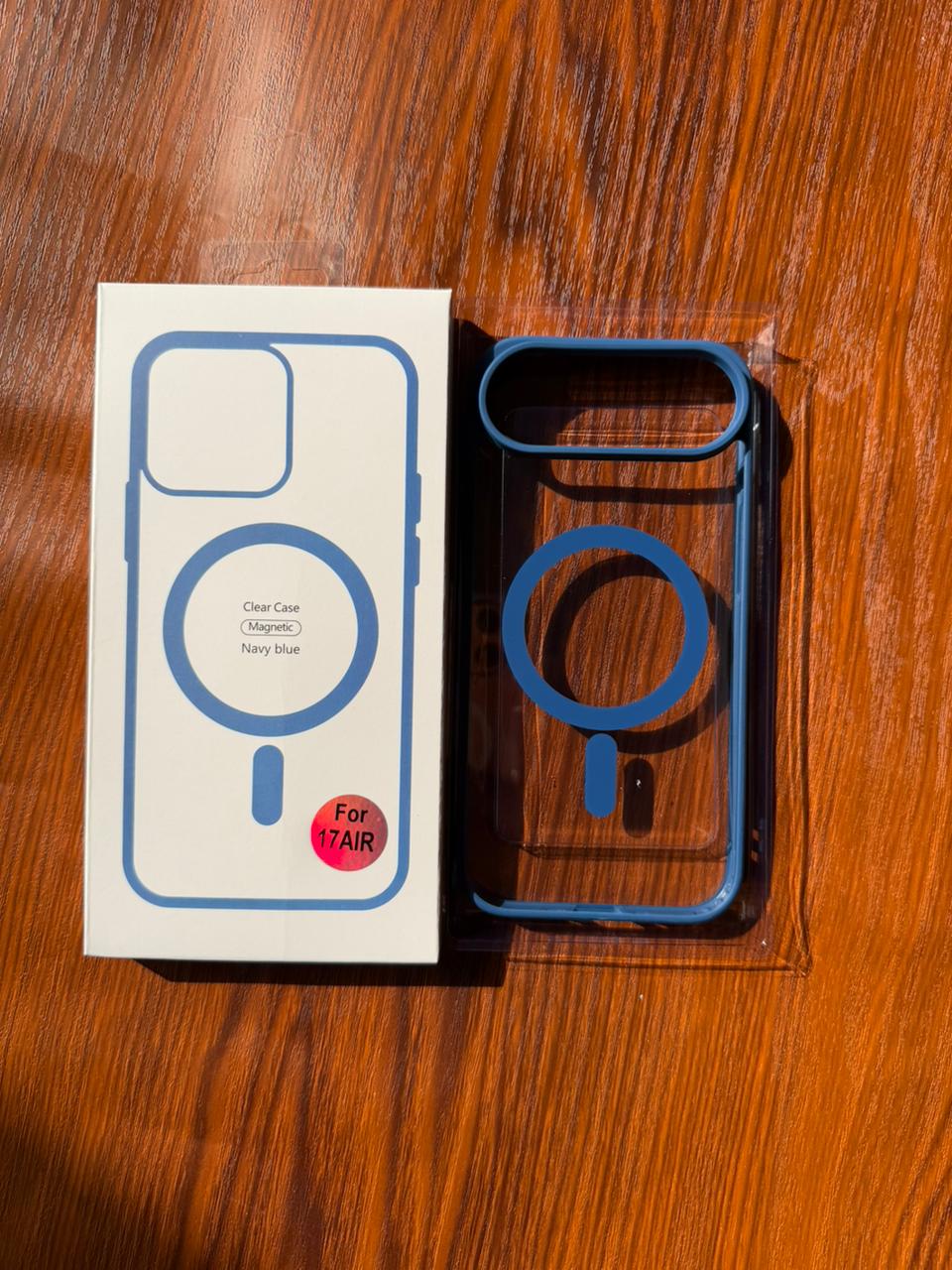 iPhone "Air" Premium Clear MagSafe Case Blue