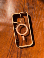iPhone "16 Pro Max" Premium Clear MagSafe Case Gold Titanium