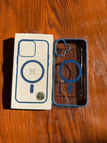 iPhone "16 Plus" Premium Clear MagSafe Case Blue