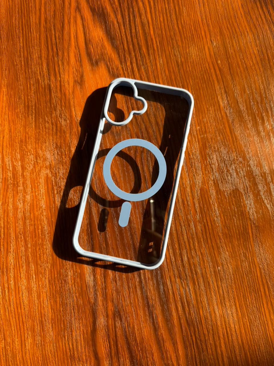 iPhone "16 Plus" Premium Clear MagSafe Case Riptide Blue