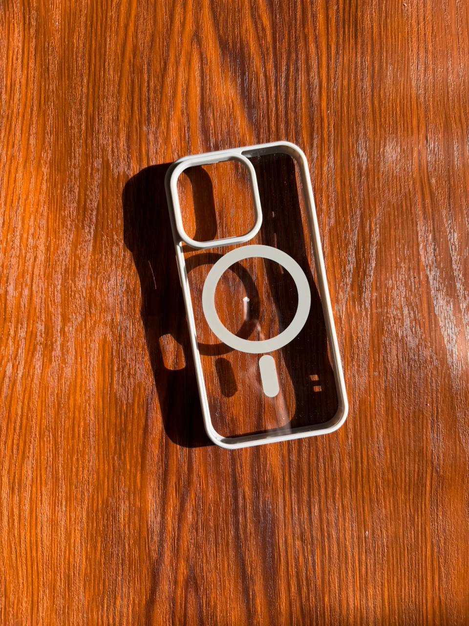 iPhone "16 Pro" Premium Clear MagSafe Case Natural Titanium