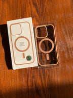 iPhone "16 Pro" Premium Clear MagSafe Case Gold Titanium