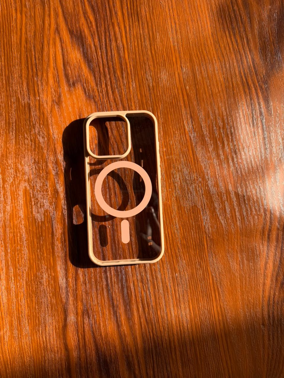 iPhone "16 Pro" Premium Clear MagSafe Case Gold Titanium