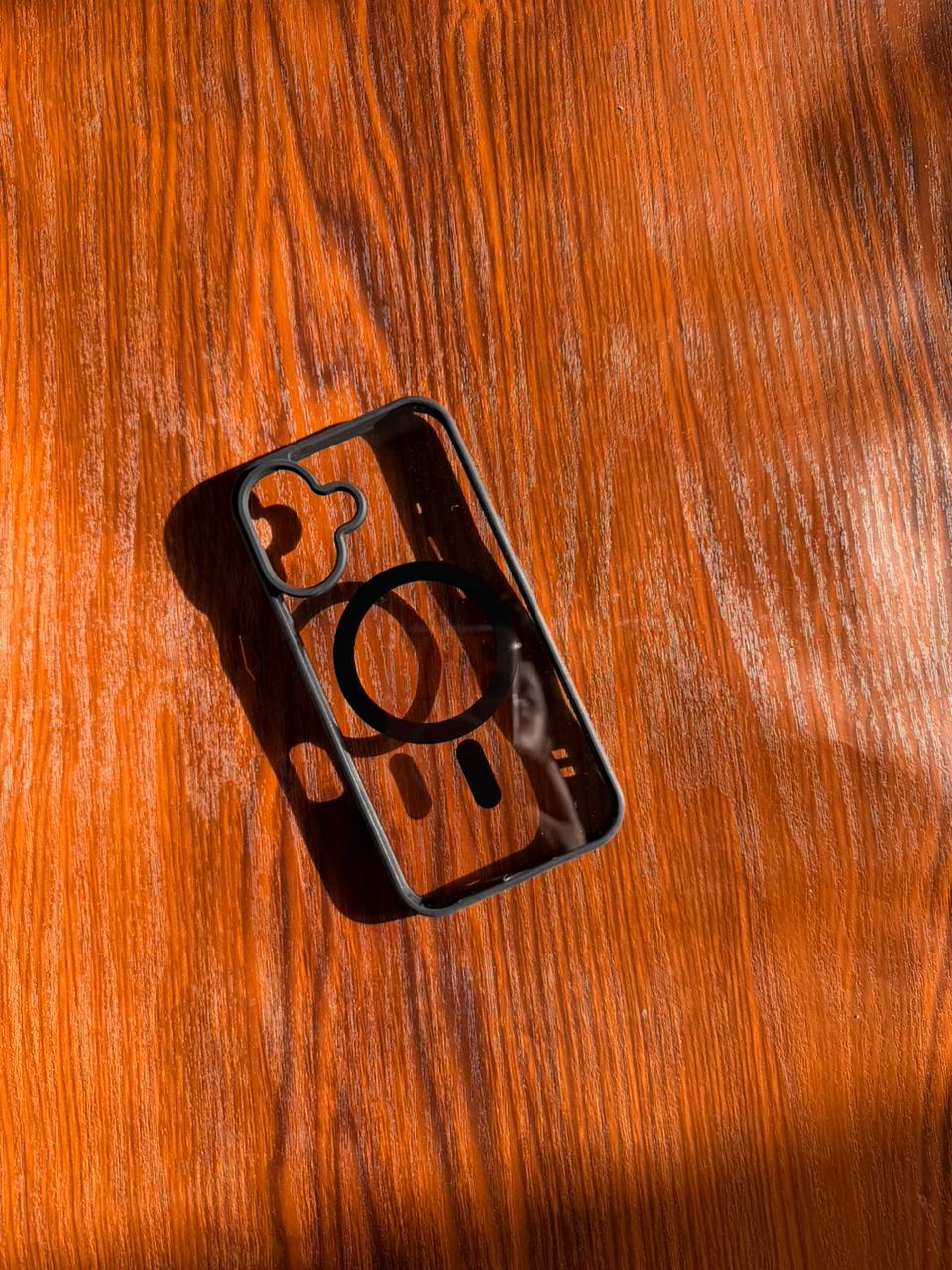 iPhone "16" Premium Clear MagSafe Case Black