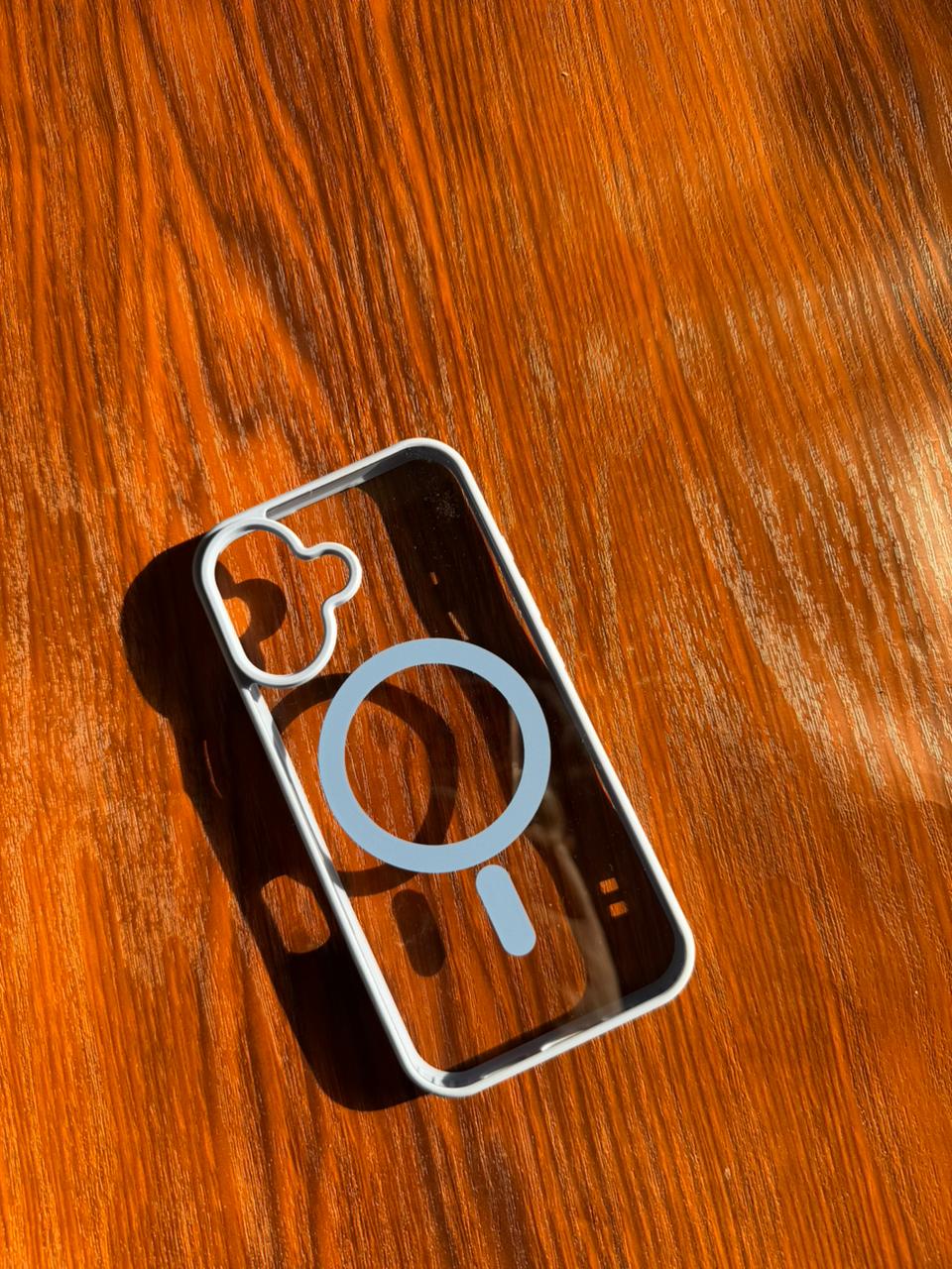 iPhone "16" Premium Clear MagSafe Case Riptide Blue