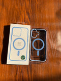 iPhone "16" Premium Clear MagSafe Case Riptide Blue