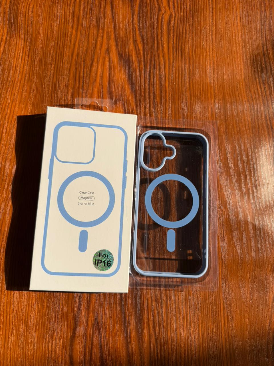 iPhone "16" Premium Clear MagSafe Case Riptide Blue