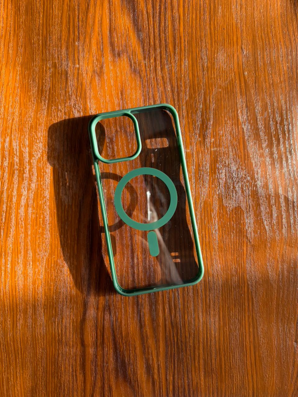 iPhone "13 Pro Max" Premium Clear MagSafe Case Green