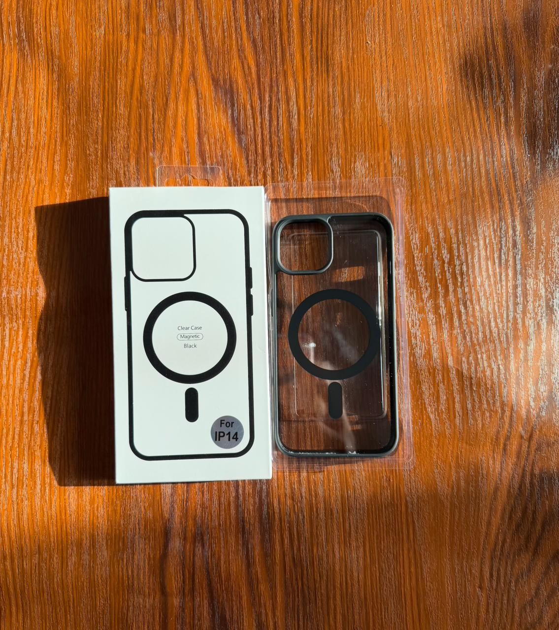 iPhone "14" Premium Clear MagSafe Case Black