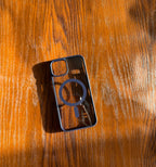 iPhone "14" Premium Clear MagSafe Case Purple