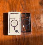 iPhone "14" Premium Clear MagSafe Case Purple