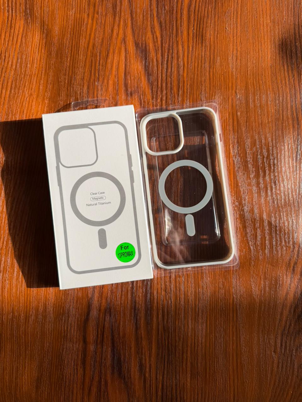 iPhone "13 Pro Max" Premium Clear MagSafe Case White