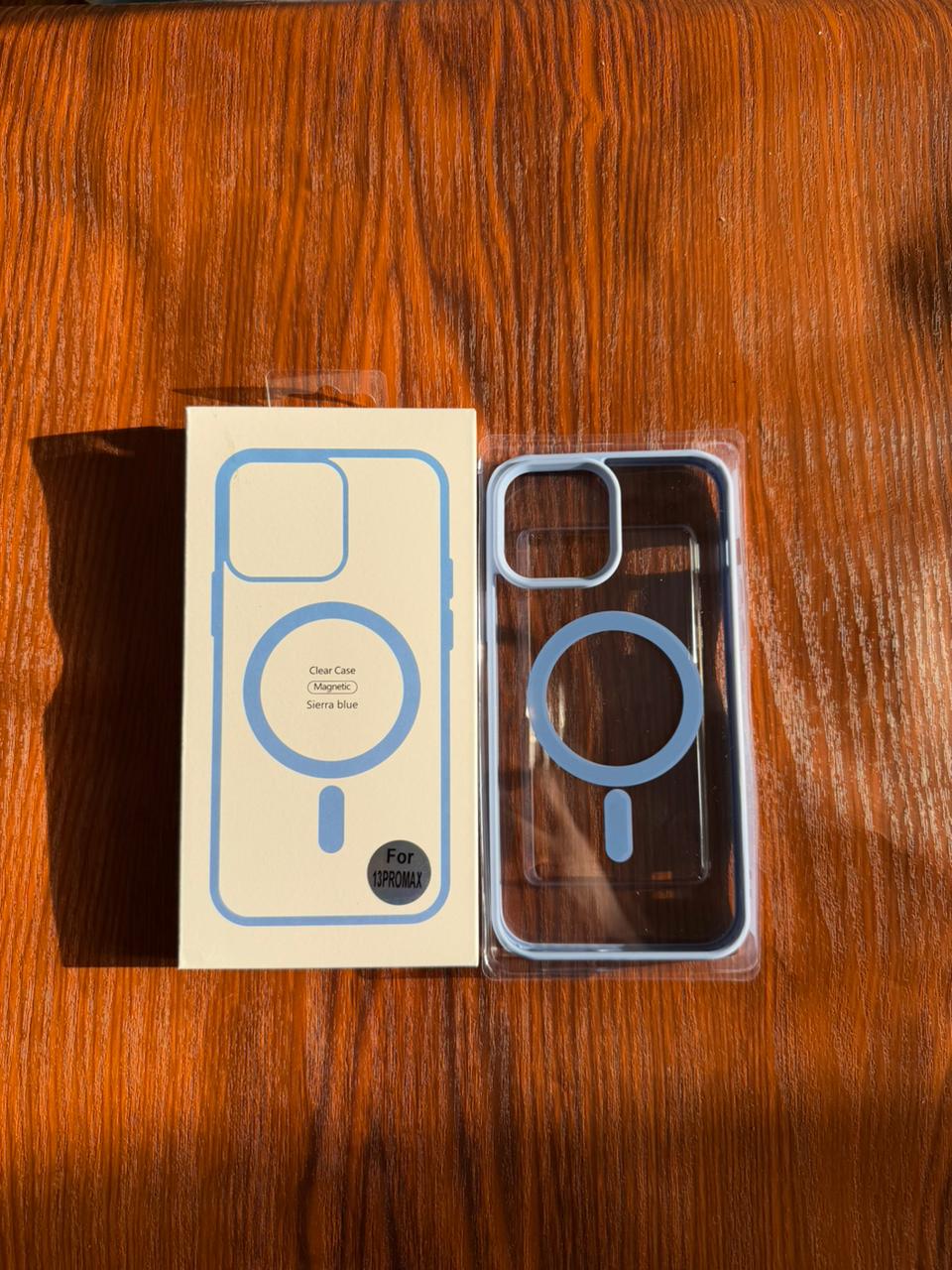 iPhone "13 Pro Max" Premium Clear MagSafe Case - Blue