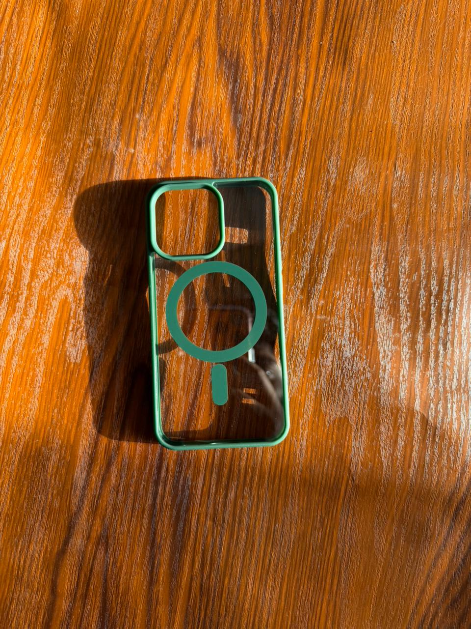 iPhone "13 Pro" Premium Clear MagSafe Case - Green