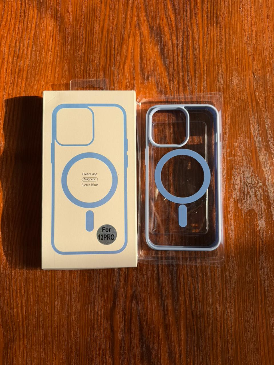iPhone "13 Pro" Premium Clear MagSafe Case - Blue
