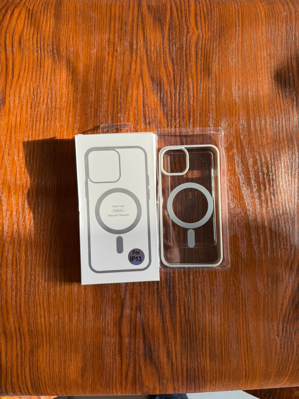 iPhone "13" Premium Clear MagSafe Case - White