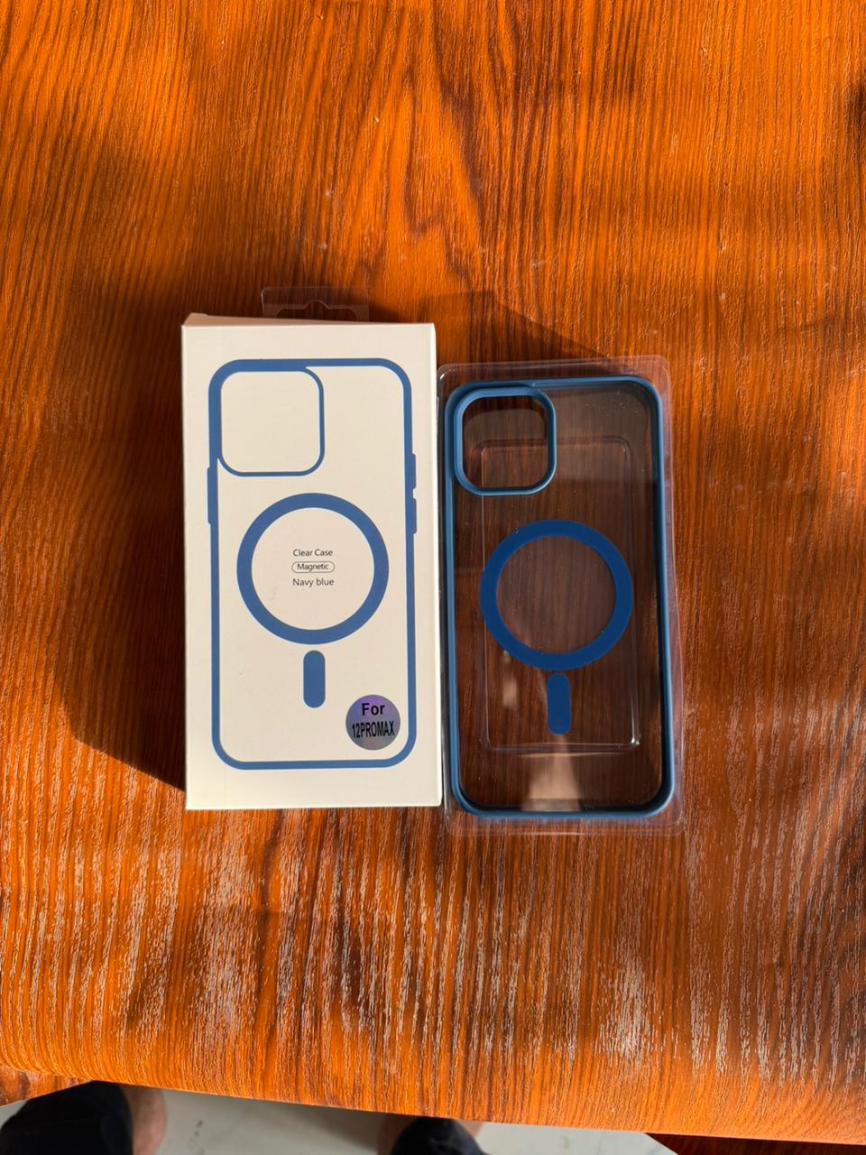 iPhone "12 Pro Max" Premium Clear MagSafe Case - Blue