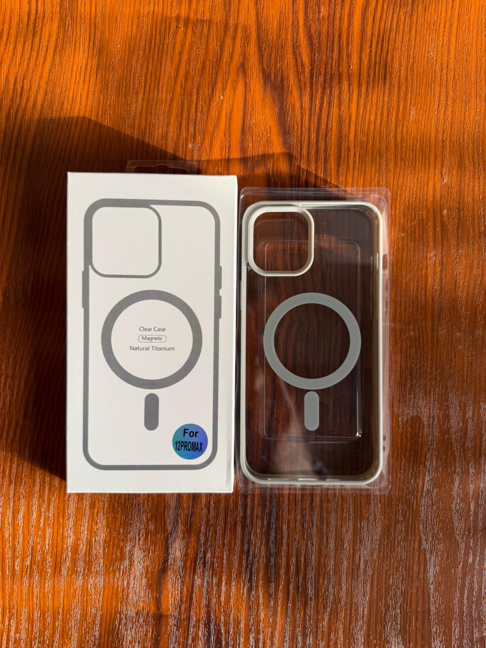 iPhone "12 Pro Max" Premium Clear MagSafe Case - White
