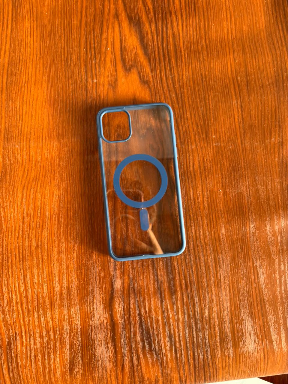 iPhone "11 Pro Max" Premium Clear MagSafe Case - Blue