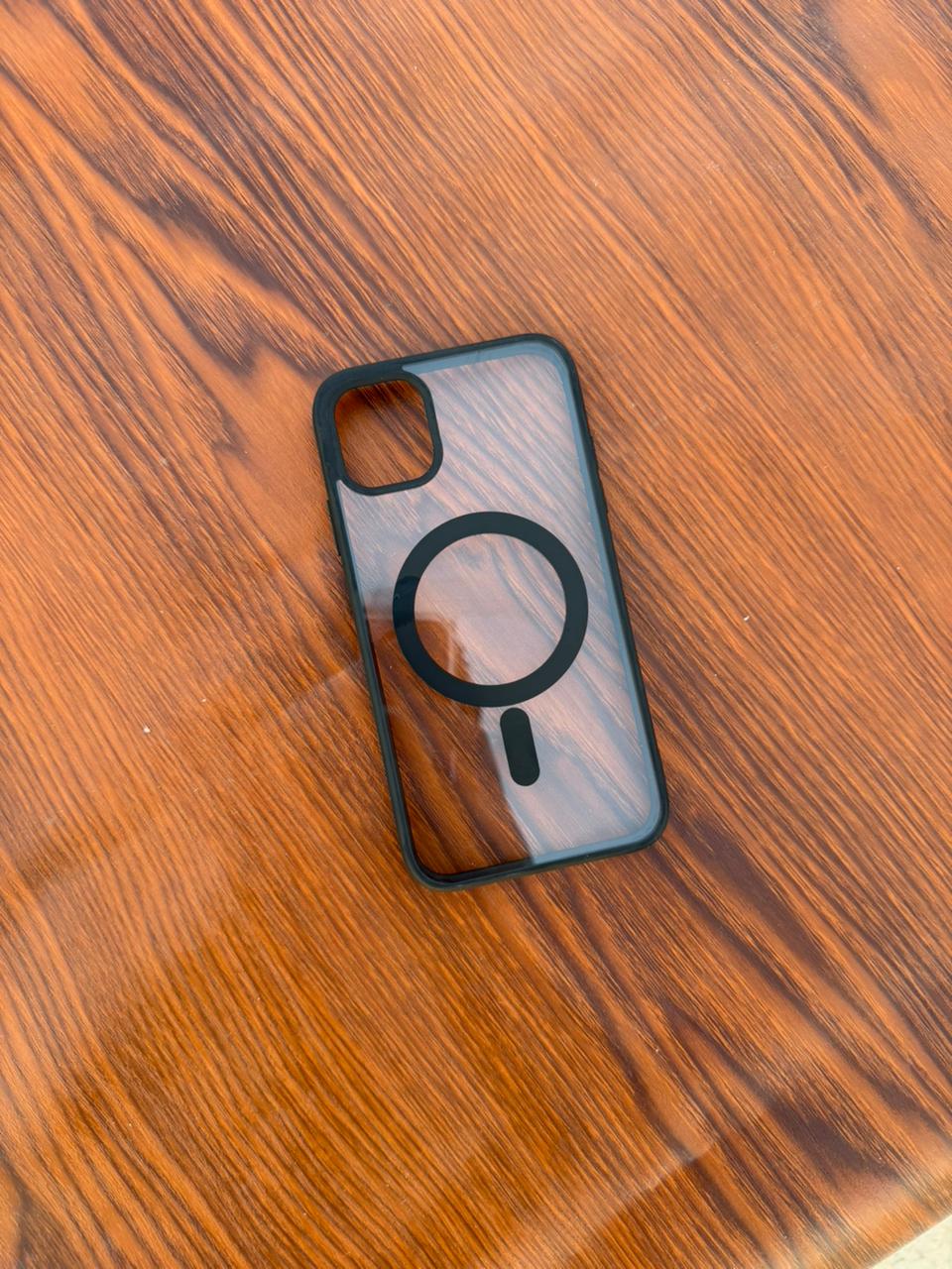 iPhone "11" Premium Clear MagSafe Case - Black