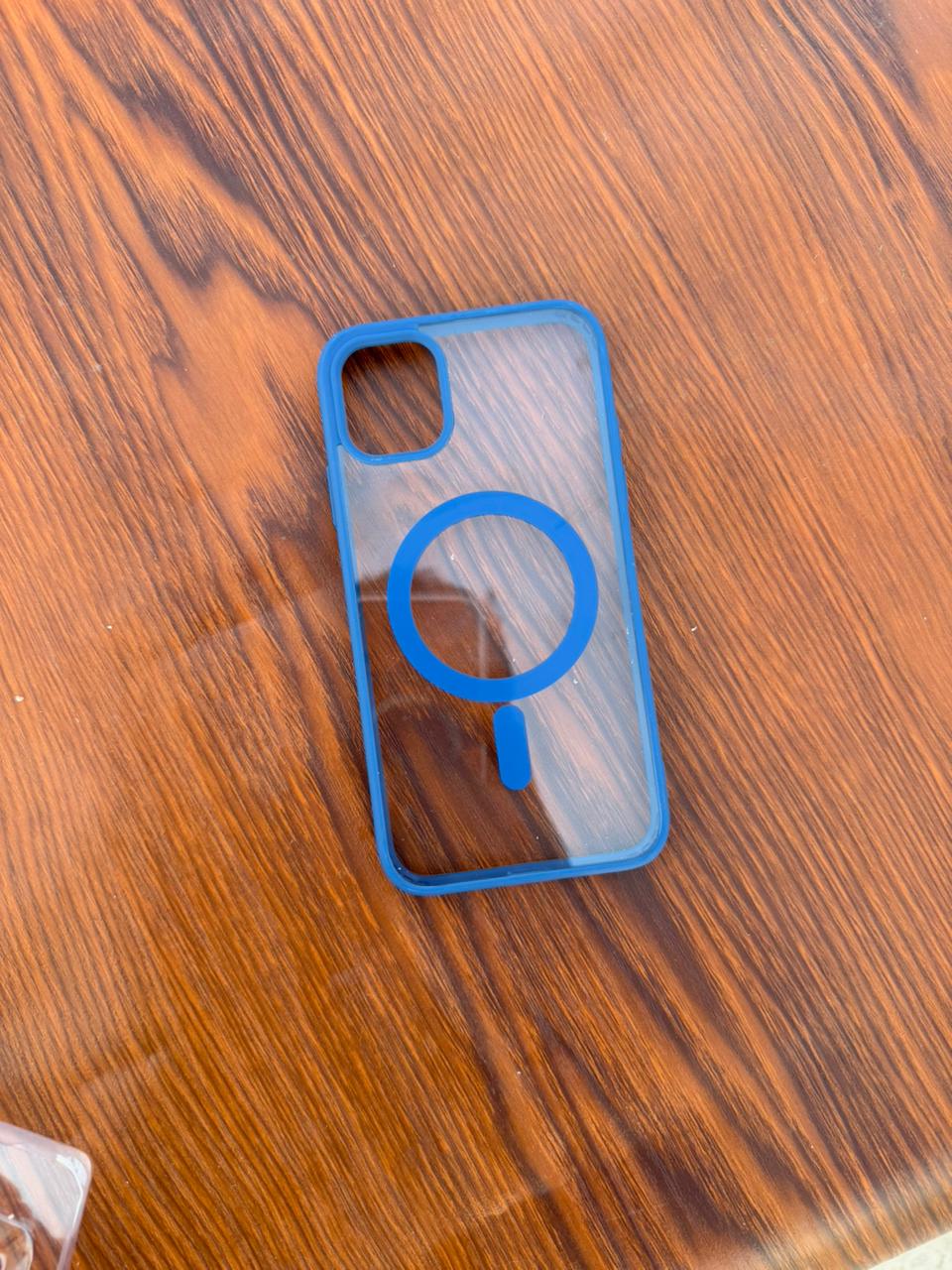 iPhone "12/12 Pro" Premium Clear MagSafe Case - Blue