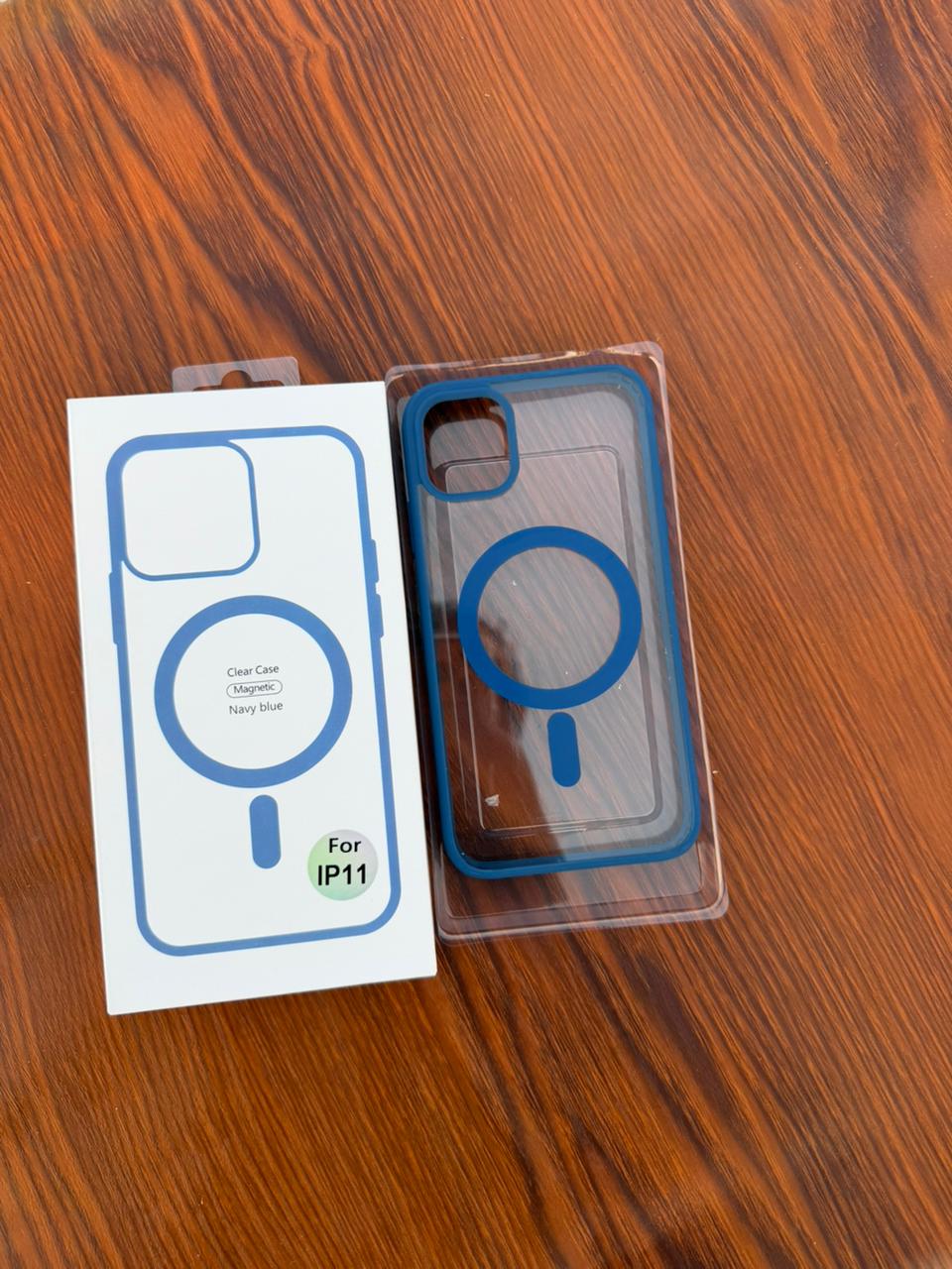 iPhone "11" Premium Clear MagSafe Case - Blue