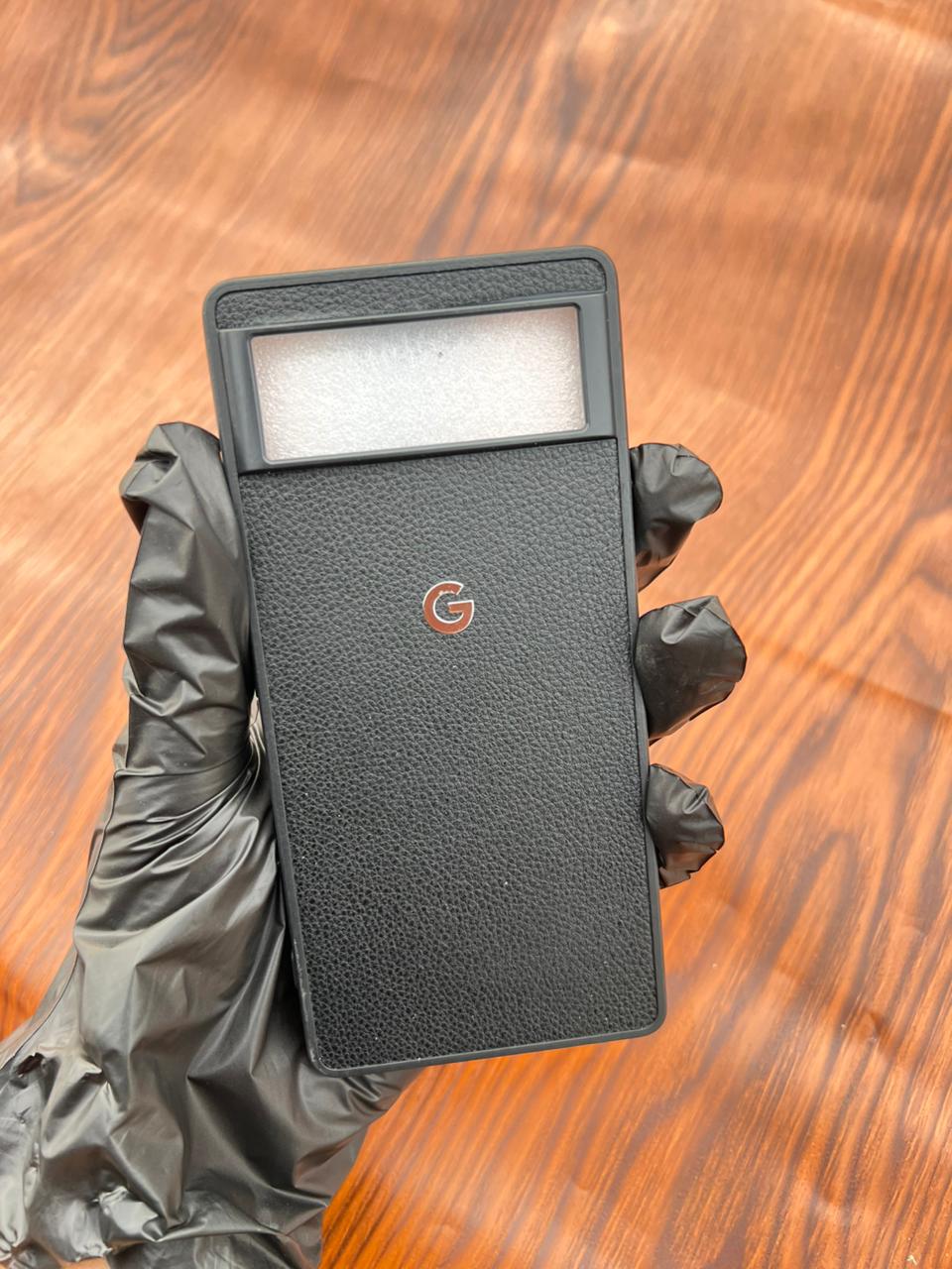 Google Pixel 6 Premium Leather Case Black