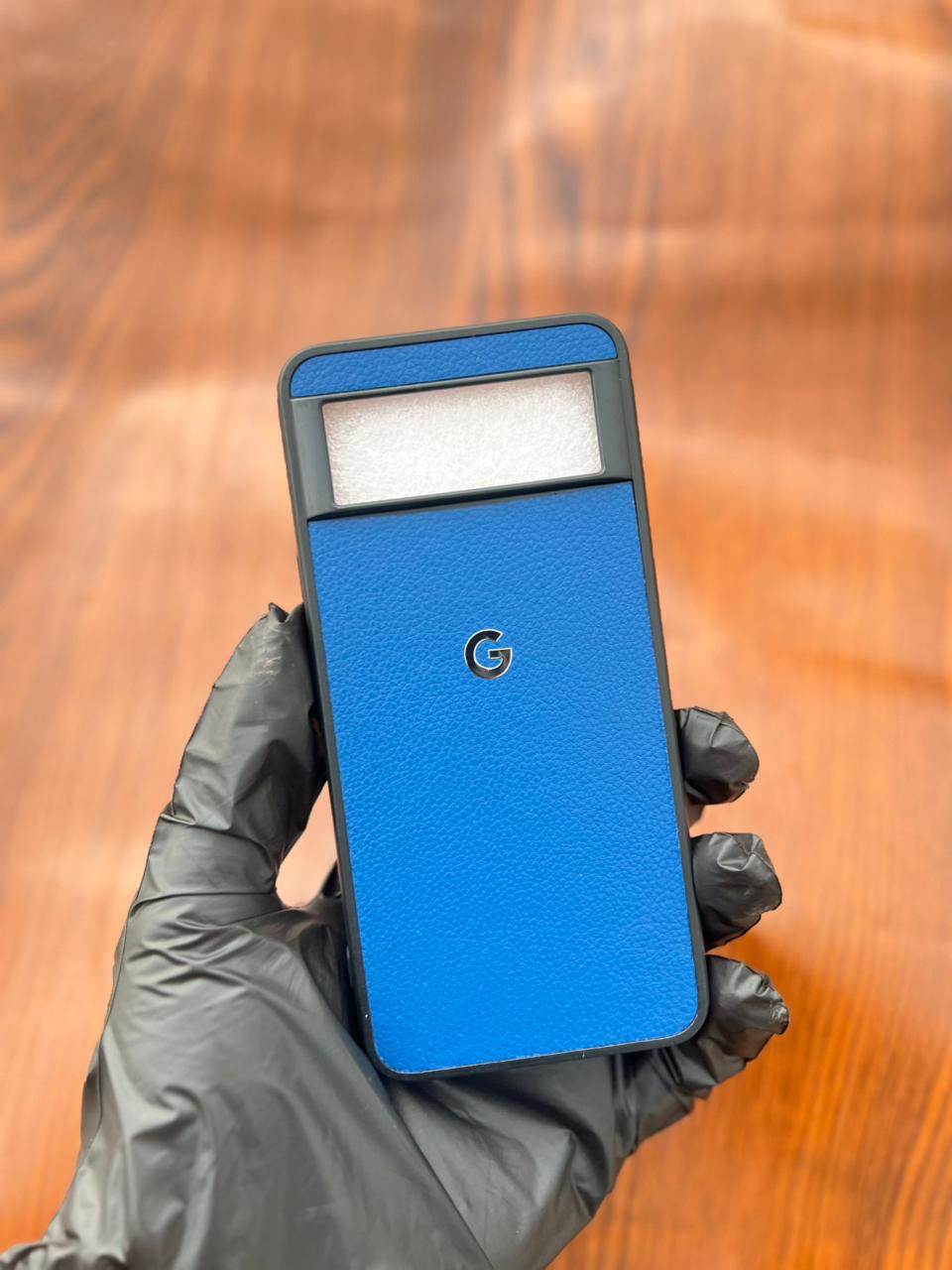 Google Pixel 8 Premium Leather Case Blue