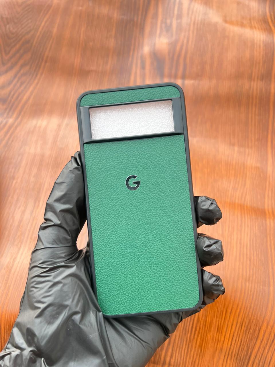 Google Pixel 8 Premium Leather Case Green