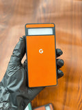 Google Pixel 6A Premium Leather Case Orange