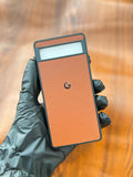 Google Pixel 6A Premium Leather Case Brown