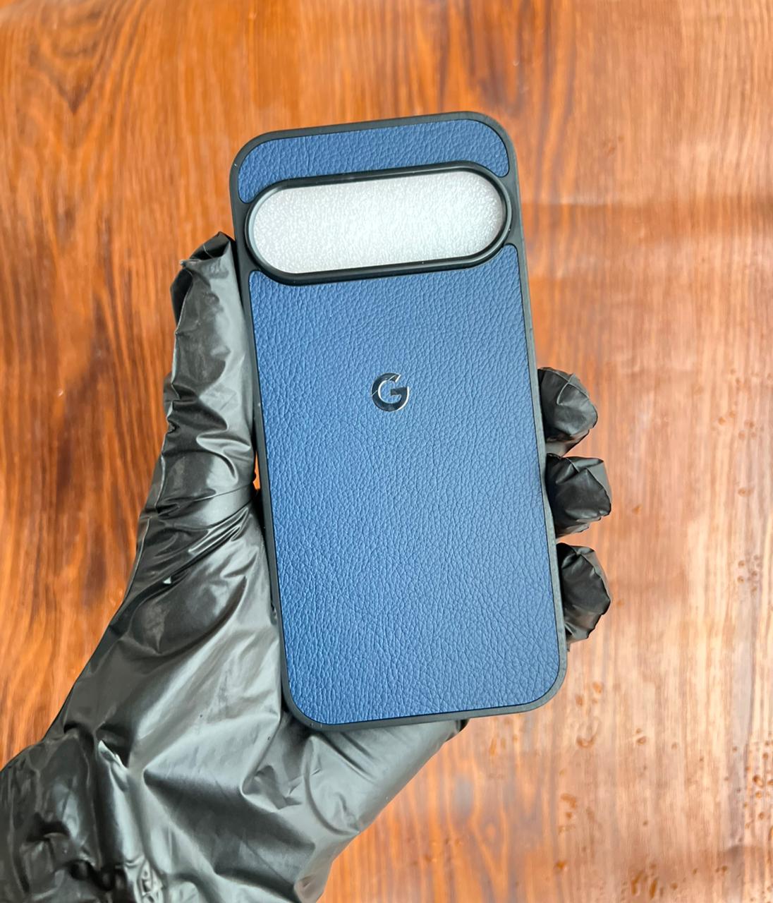 Google Pixel 10 Premium Leather Case Blue
