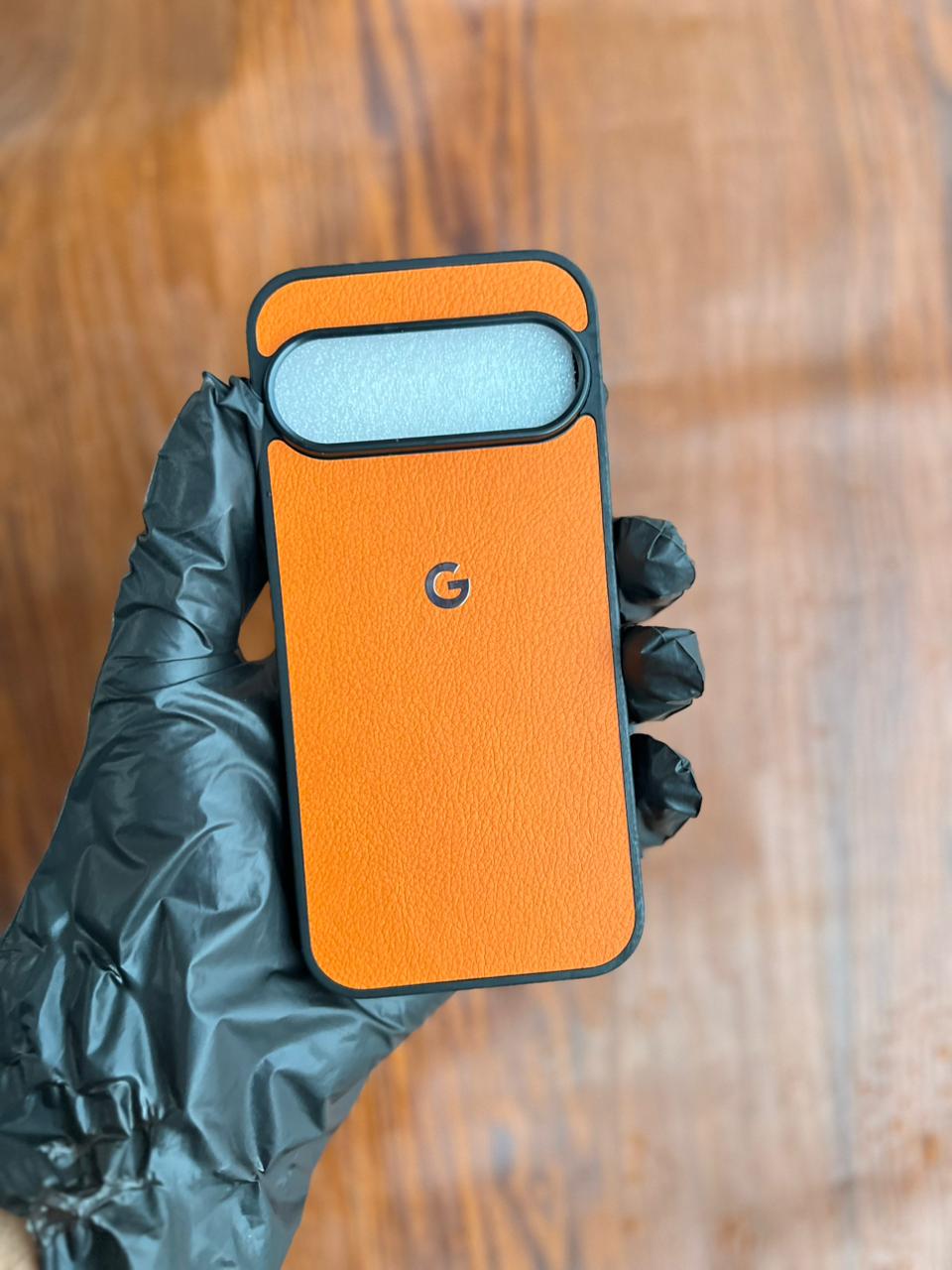 Google Pixel 10 Premium Leather Case Orange