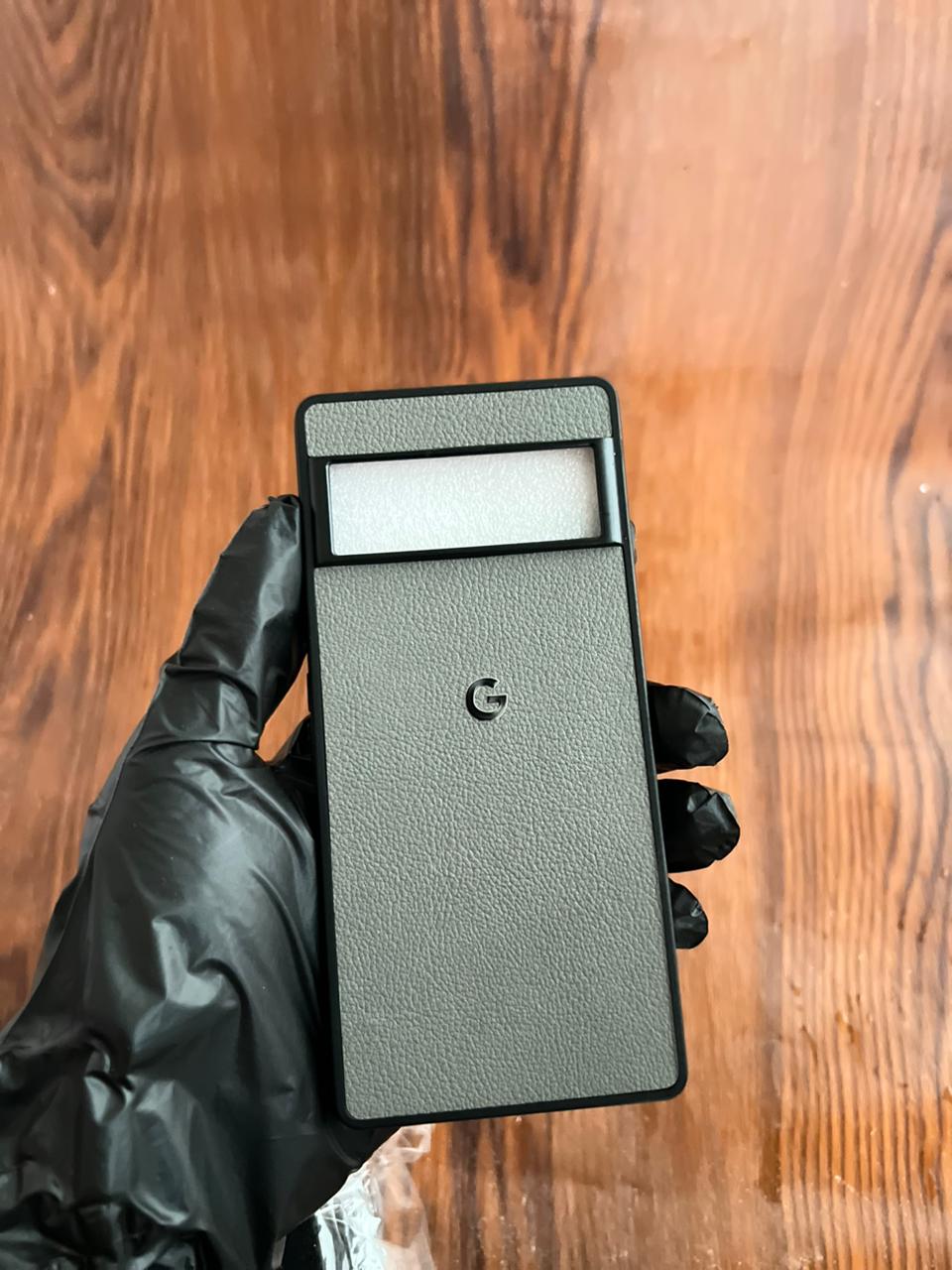 Google Pixel 6 Pro Premium Leather Case Gray