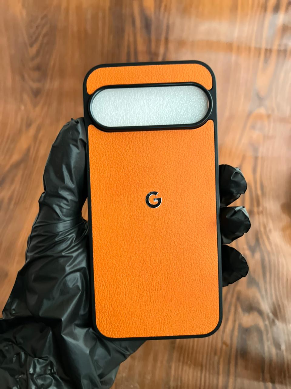 Google Pixel 9 Pro XL Premium Leather Case Orange
