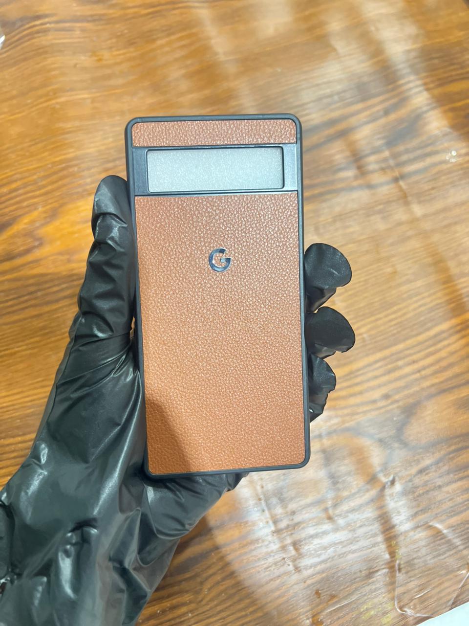 Google Pixel 7A Premium Leather Case Brown
