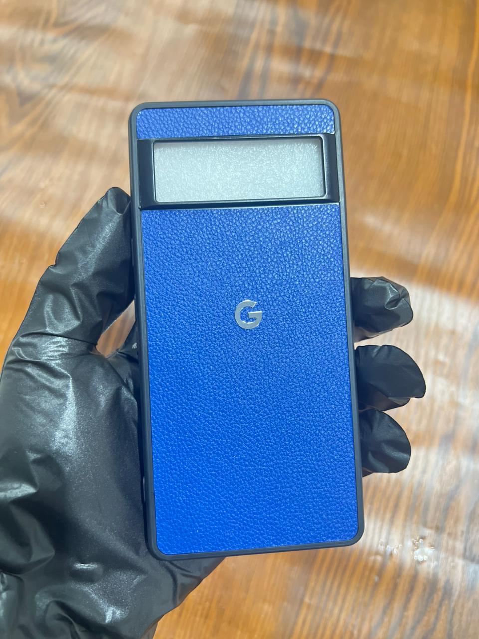 Google Pixel 7 Premium Leather Case Blue