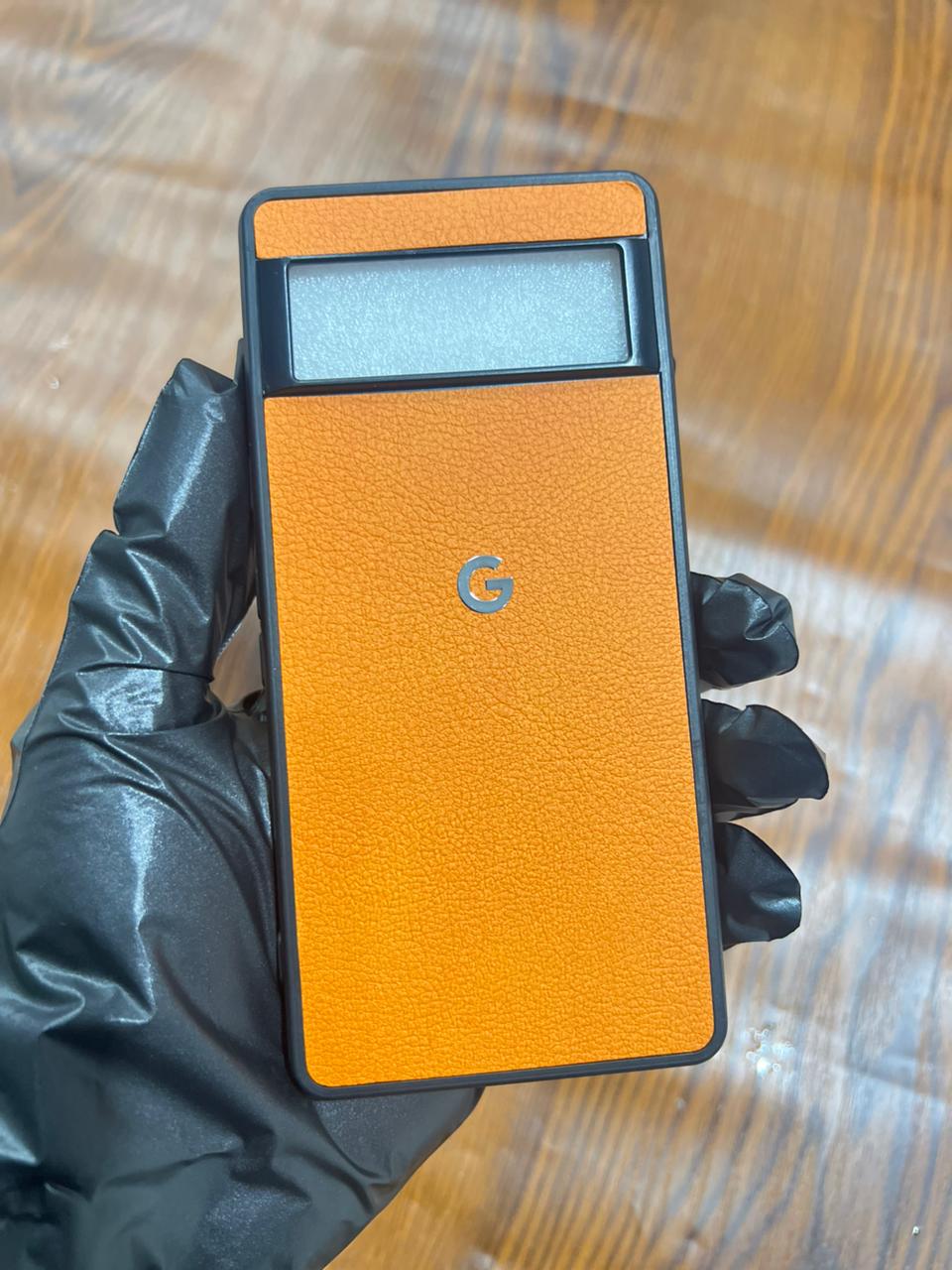 Google Pixel 7 Premium Leather Case Orange