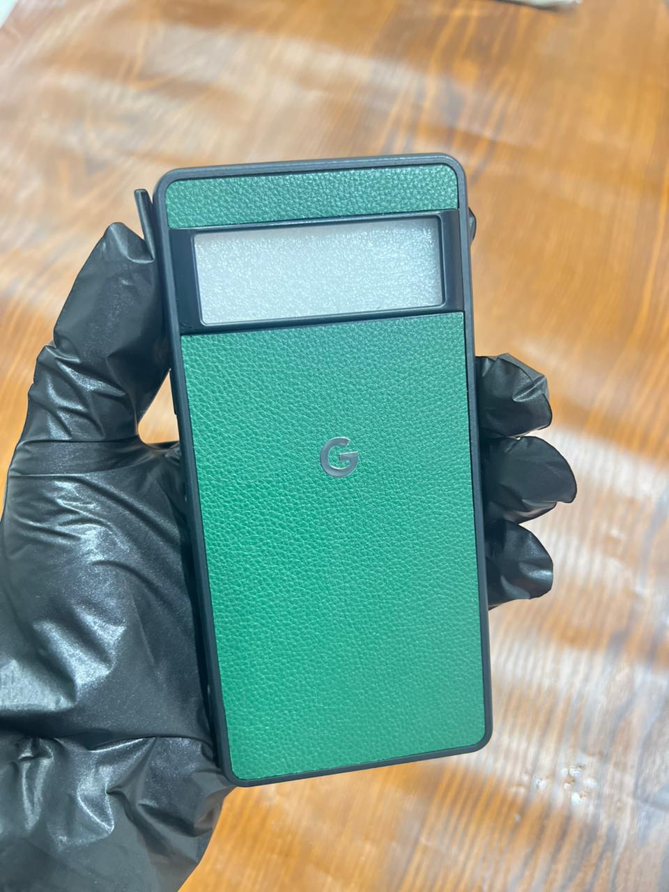 Google Pixel 7 Premium Leather Case Green