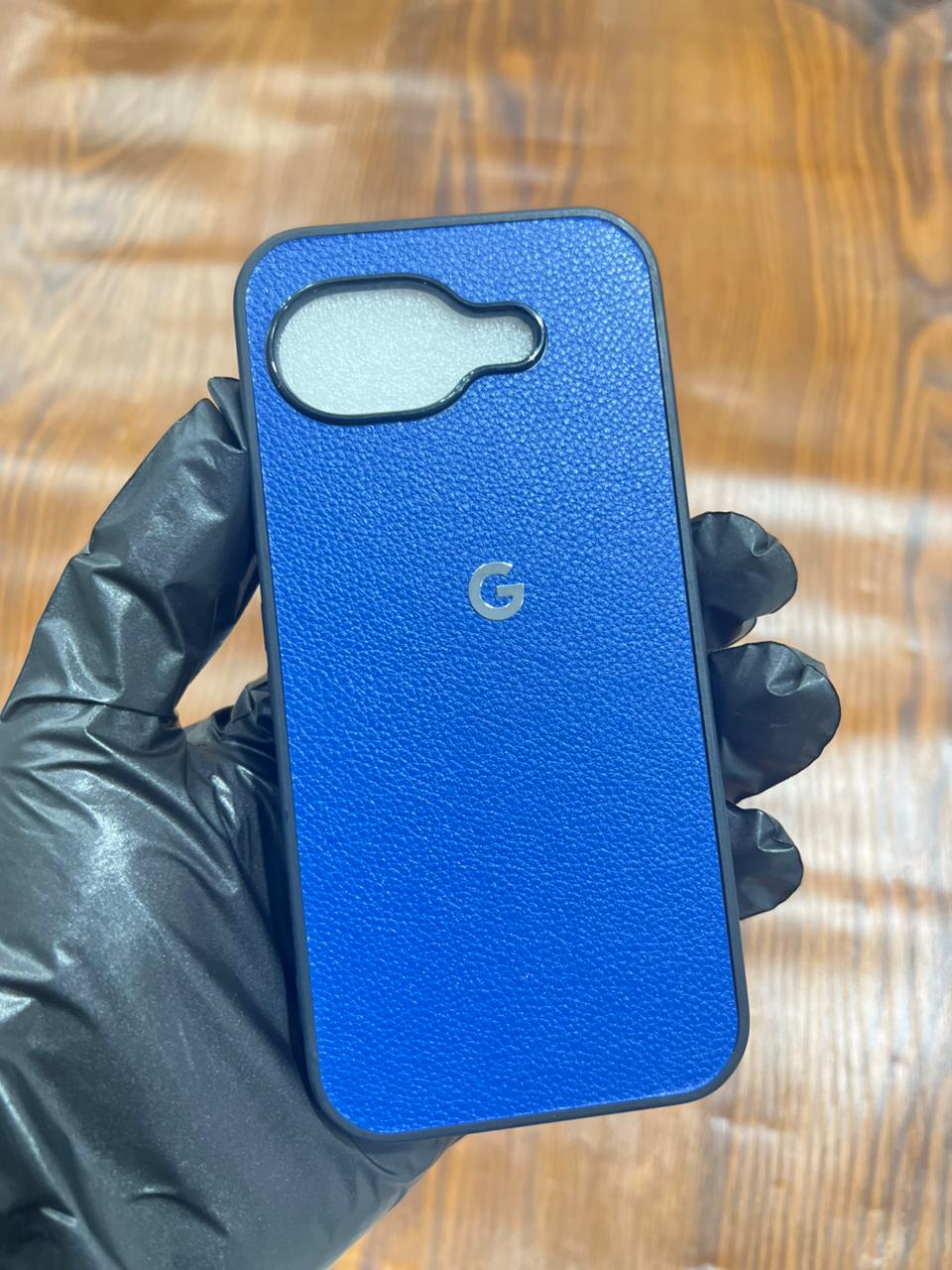 Google Pixel 10A Premium Leather Case Blue