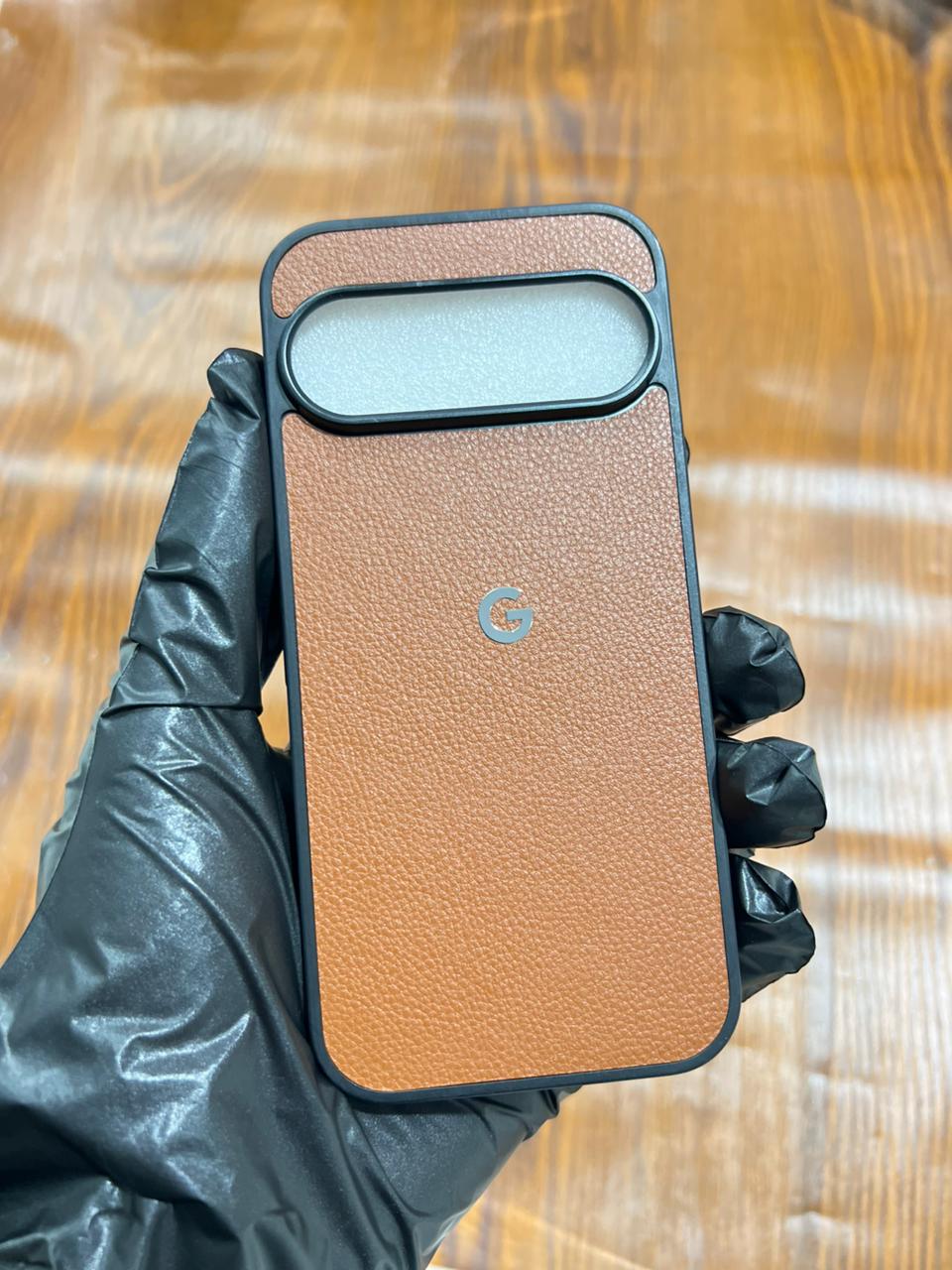 Google Pixel 9 Premium Leather Case Brown