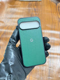 Google Pixel 9 Premium Leather Case Green