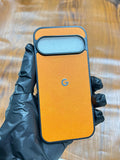 Google Pixel 9 Premium Leather Case Orange