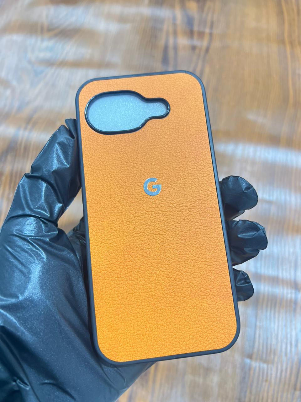 Google Pixel 10A Premium Leather Case Orange