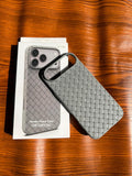 iPhone Air Woven Case "Leather Feel" Gray