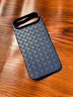 iPhone Air Woven Case "Leather Feel" Blue