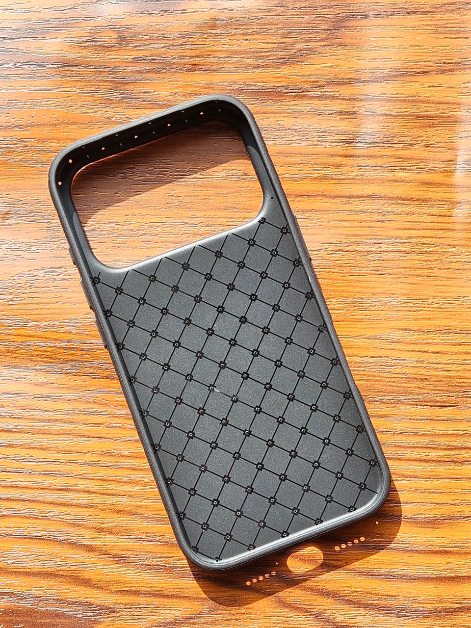 iPhone 17 Pro Max Woven Case "Leather Feel" Black
